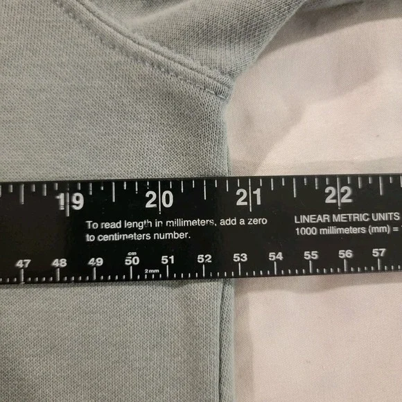 The NORTH FACE ~ Light Blue Sweatshirt Hoodie Kangaroo Pockets Mens Medium -VG - Picture 4 of 7